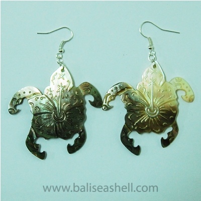 earring shell art caring
