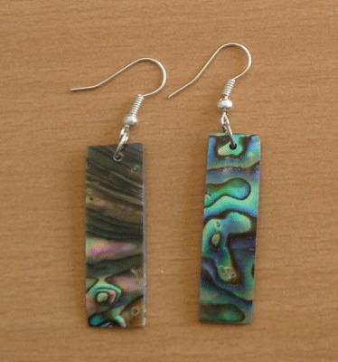 paua shell earring