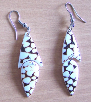 zebra earring
