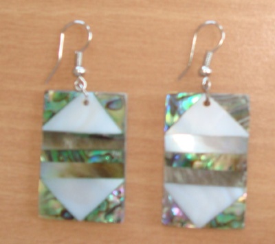 earring mosaic shell stainless