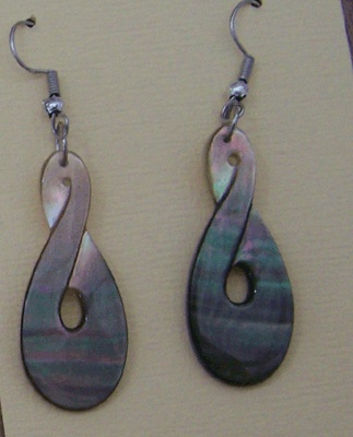 earring black mop hook desighn
