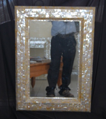 mother of pearl mirror frame