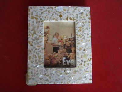Frame mop mixed small cut white