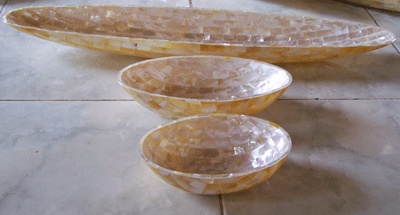 Bowl set oval mop mosaic
