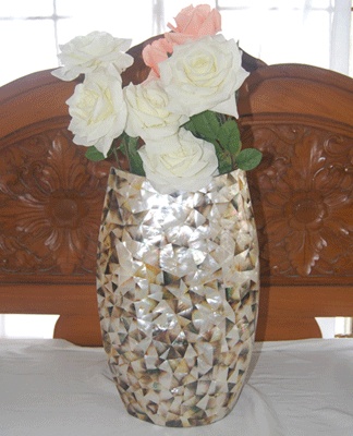 shell vases indonesia crafts mixed