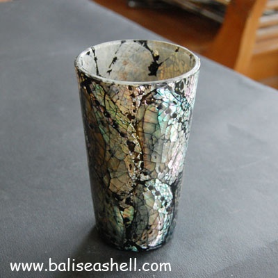 shell covered by abalone for glass
