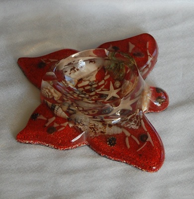 shell disc art crafts from bali