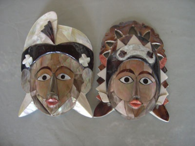 Mask Carving from seashell