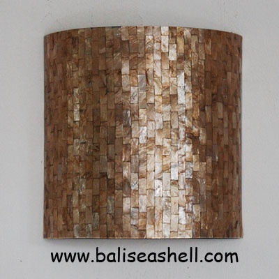 shell lamp gold capis colour lamp