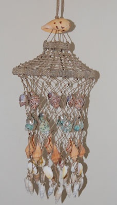 shell wind chimes small art