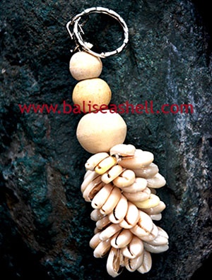 Key Ring Cowrie shell Combination Art