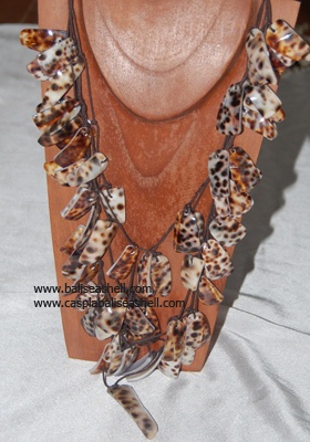 shell necklace art mixed cut