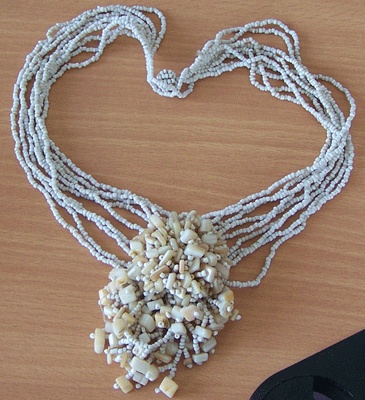 shell bead necklace