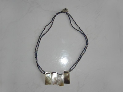 abalone shell carved necklace