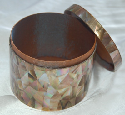 pink mother of pearl box