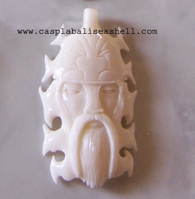 Bone carving for pendant