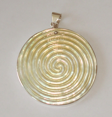 Yellow Mop Shell Pendant