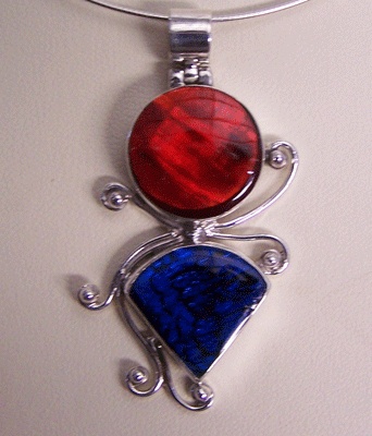 Paua Shell Pendants Silver